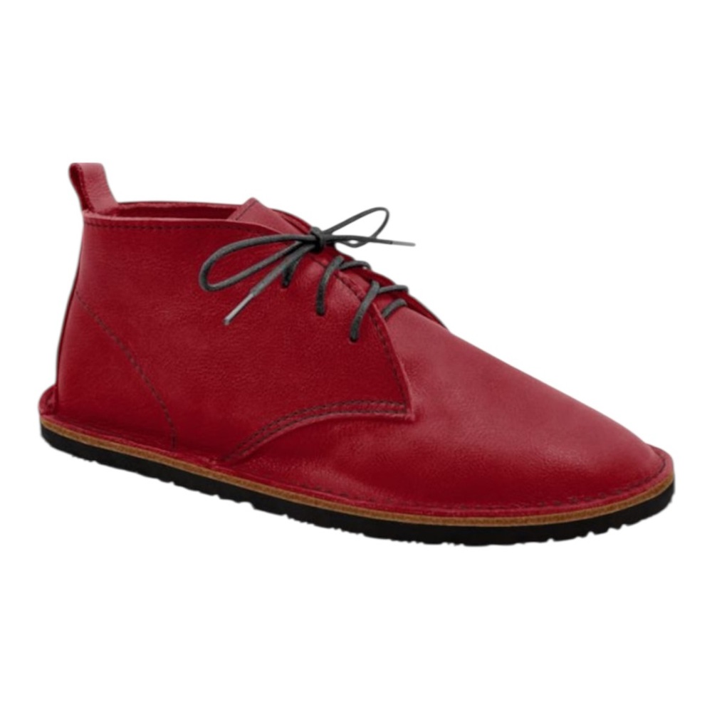 Softstar Hawthorne Chukka Boots Unisex Leather Barefoot Red Currant 7 Wide